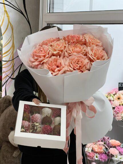 Комбо с ажурными розами🧡