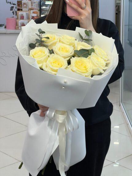 Букет из 9 пионовидных роз🥰