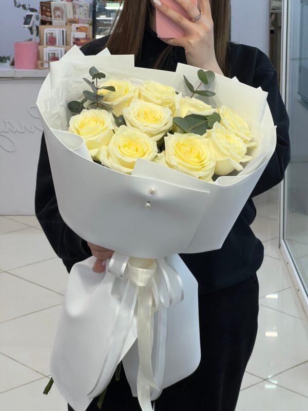 Букет из 9 пионовидных роз🥰