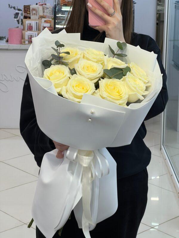 Букет из 9 пионовидных роз🥰
